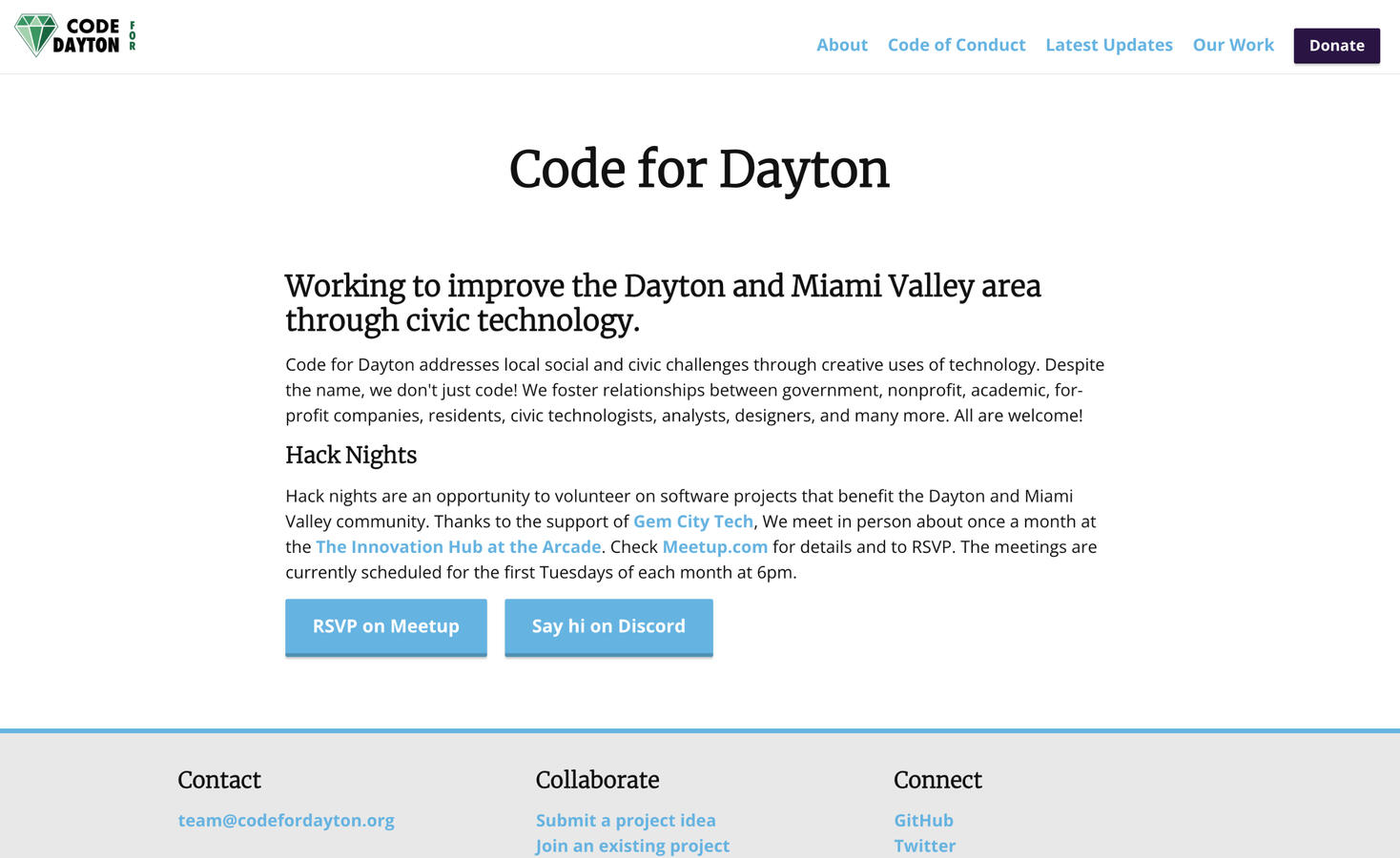 Code For Dayton